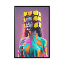 Load image into Gallery viewer, "Galactic Blocks Glam" Matte Canvas