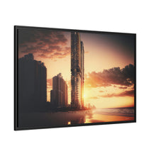 Load image into Gallery viewer, "Golden Hour at Surfers Paradise" Matte Canvas