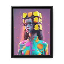 Load image into Gallery viewer, "Galactic Blocks Glam" Matte Canvas