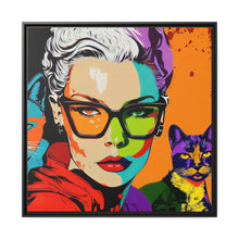Load image into Gallery viewer, "Crazy Cat Babe" Matte Canvas