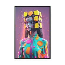 Load image into Gallery viewer, "Galactic Blocks Glam" Matte Canvas