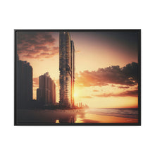 Load image into Gallery viewer, "Golden Hour at Surfers Paradise" Matte Canvas