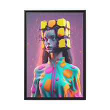 Load image into Gallery viewer, "Galactic Blocks Glam" Matte Canvas