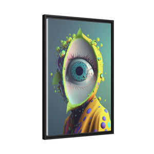 "All Seeing Lime" Matte Canvas