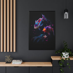"Colourful Koi" Matte Canvas
