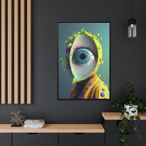 "All Seeing Lime" Matte Canvas