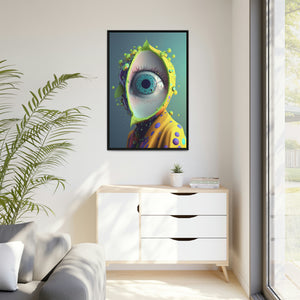 "All Seeing Lime" Matte Canvas