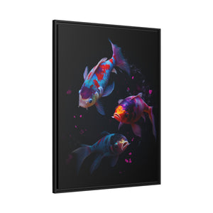 "Colourful Koi" Matte Canvas