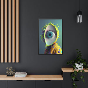 "All Seeing Lime" Matte Canvas