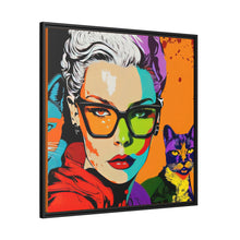 Load image into Gallery viewer, "Crazy Cat Babe" Matte Canvas
