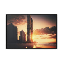Load image into Gallery viewer, "Golden Hour at Surfers Paradise" Matte Canvas
