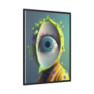 "All Seeing Lime" Matte Canvas