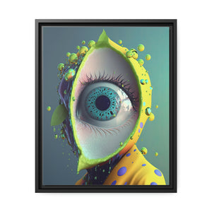 "All Seeing Lime" Matte Canvas