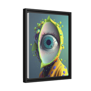 "All Seeing Lime" Matte Canvas