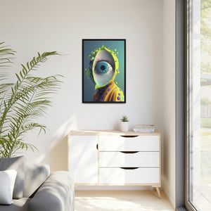 "All Seeing Lime" Matte Canvas