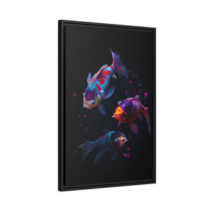 "Colourful Koi" Matte Canvas