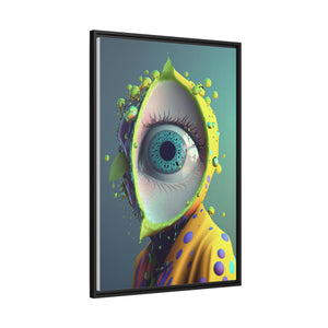 "All Seeing Lime" Matte Canvas