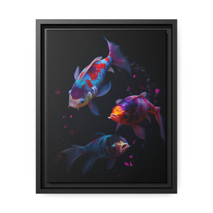 "Colourful Koi" Matte Canvas