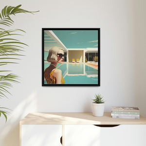 "Deco Dive" Matte Canvas