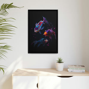 "Colourful Koi" Matte Canvas