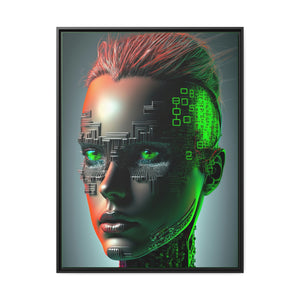 "Matrix Maiden" Matte Canvas