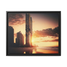 Load image into Gallery viewer, "Golden Hour at Surfers Paradise" Matte Canvas
