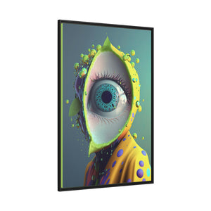 "All Seeing Lime" Matte Canvas