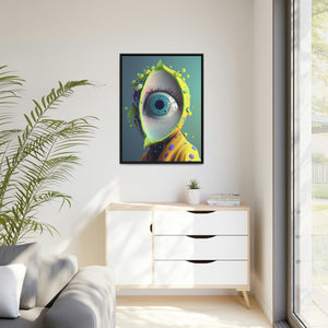 "All Seeing Lime" Matte Canvas