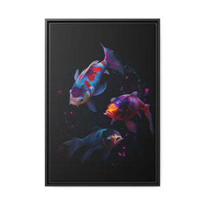 "Colourful Koi" Matte Canvas
