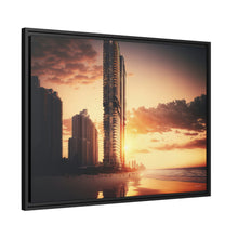 Load image into Gallery viewer, "Golden Hour at Surfers Paradise" Matte Canvas
