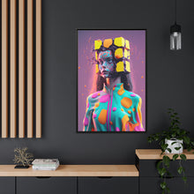 Load image into Gallery viewer, "Galactic Blocks Glam" Matte Canvas
